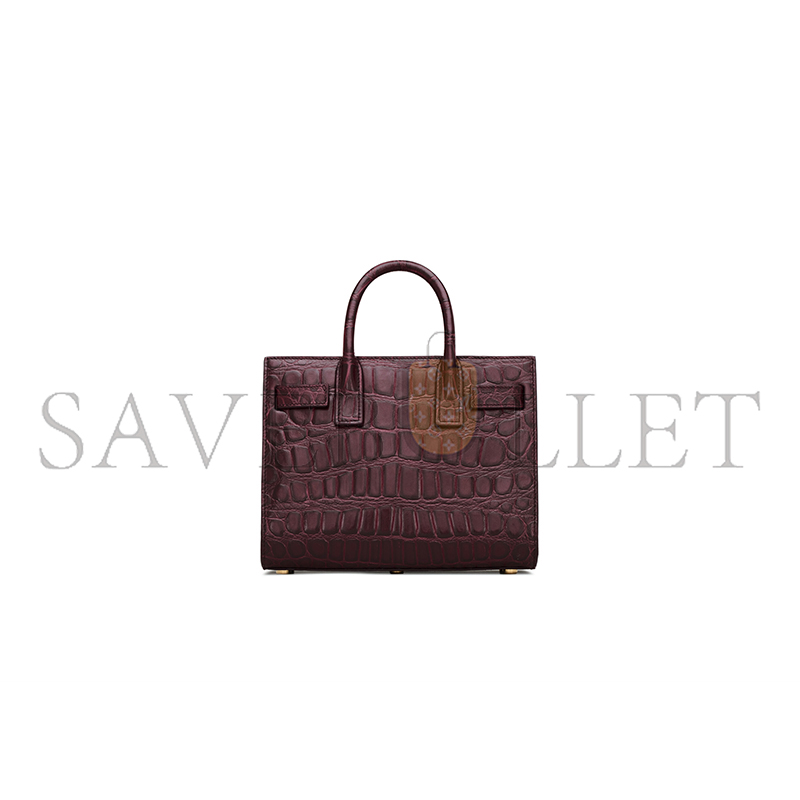 YSL SAC DE JOUR IN CROCODILE-EMBOSSED LEATHER - NANO 3987112US0W6991 (22*18*10.5cm)